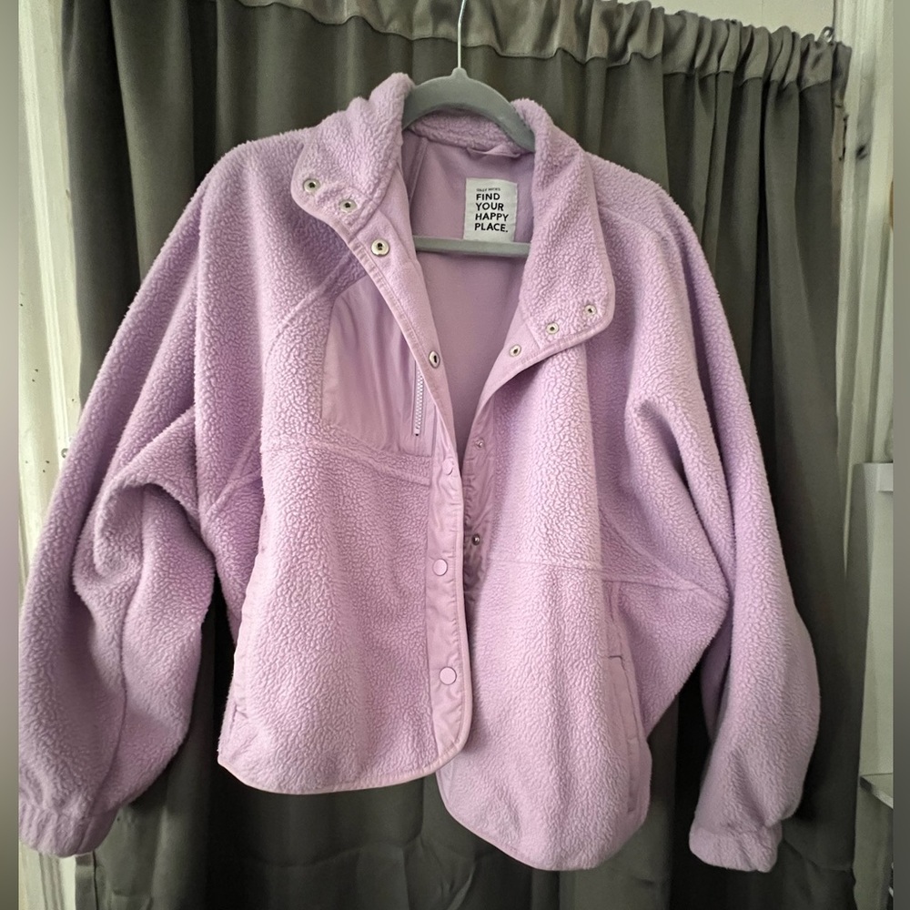 Like new purple Gilly Hicks fleece jacket